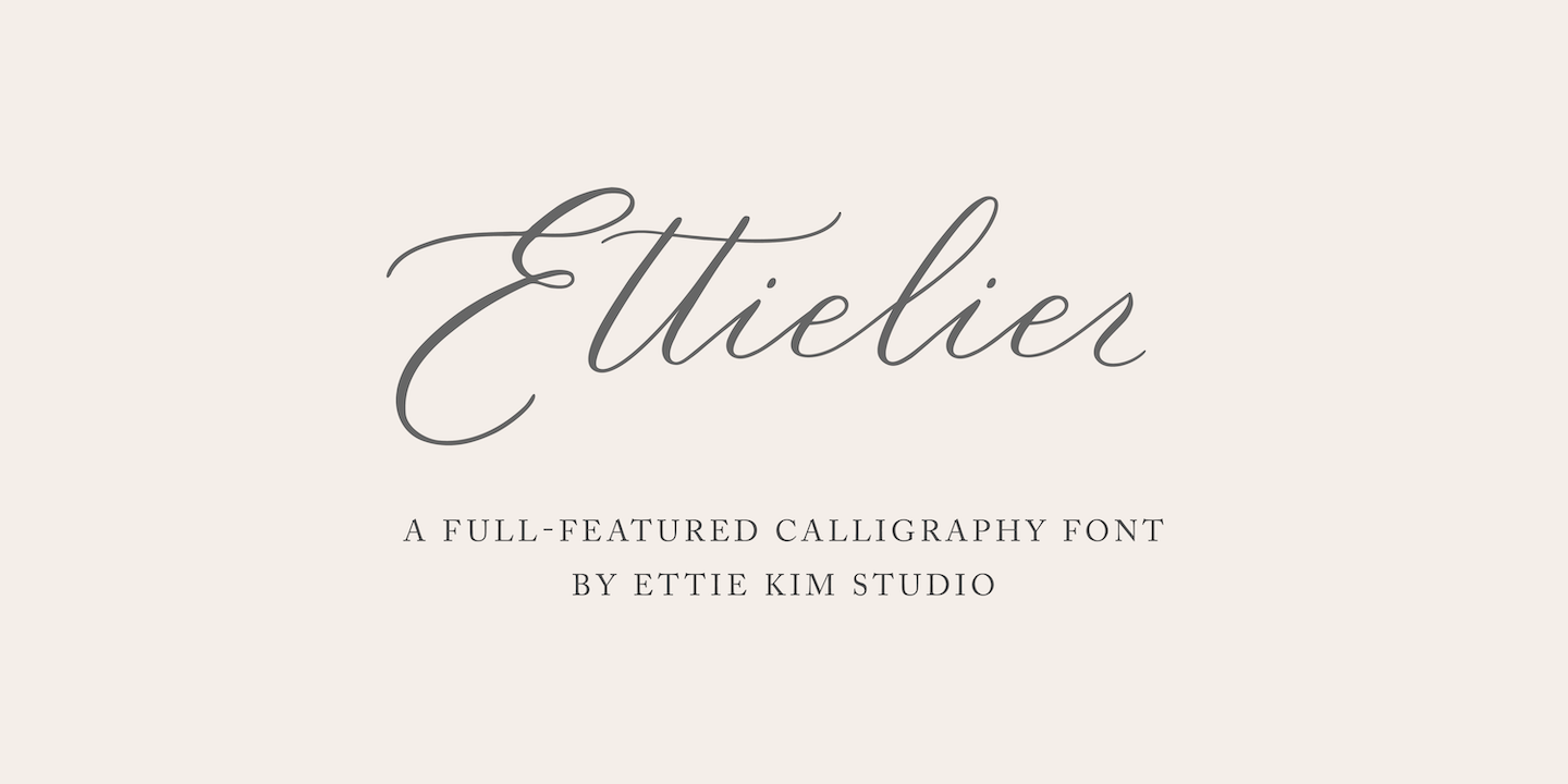 Пример шрифта Ettielier #1